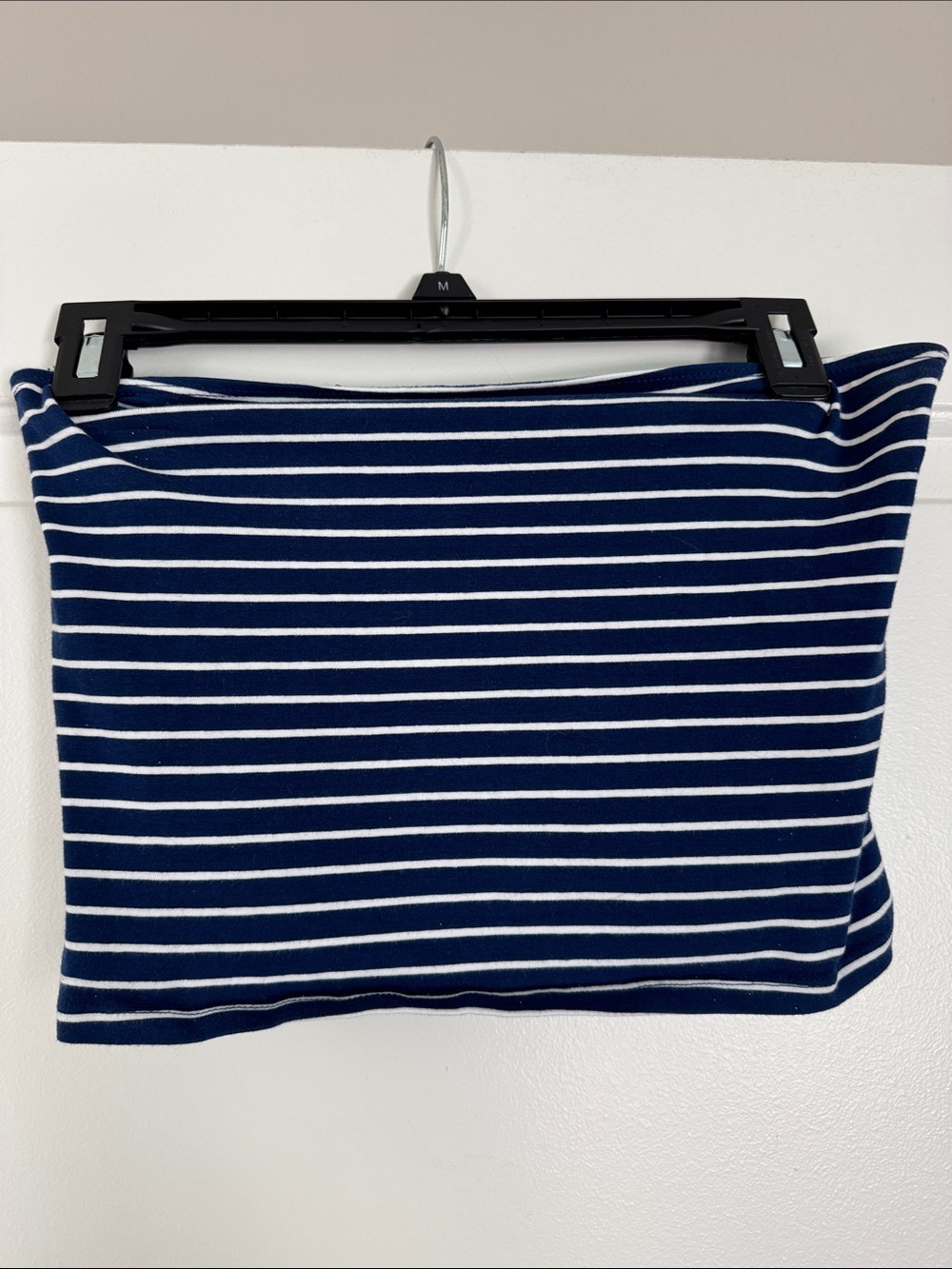 Forever 21 Navy and White Striped Mini Tube Skirt